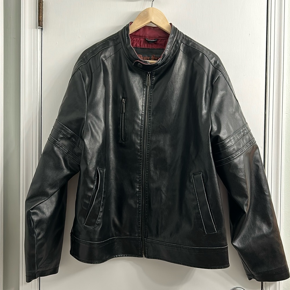 Brave Soul Black Leather Jacket